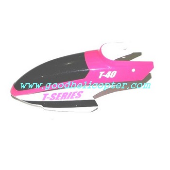 mjx-t-series-t40-t40c-t640-t640c helicopter parts head cover (pink color)